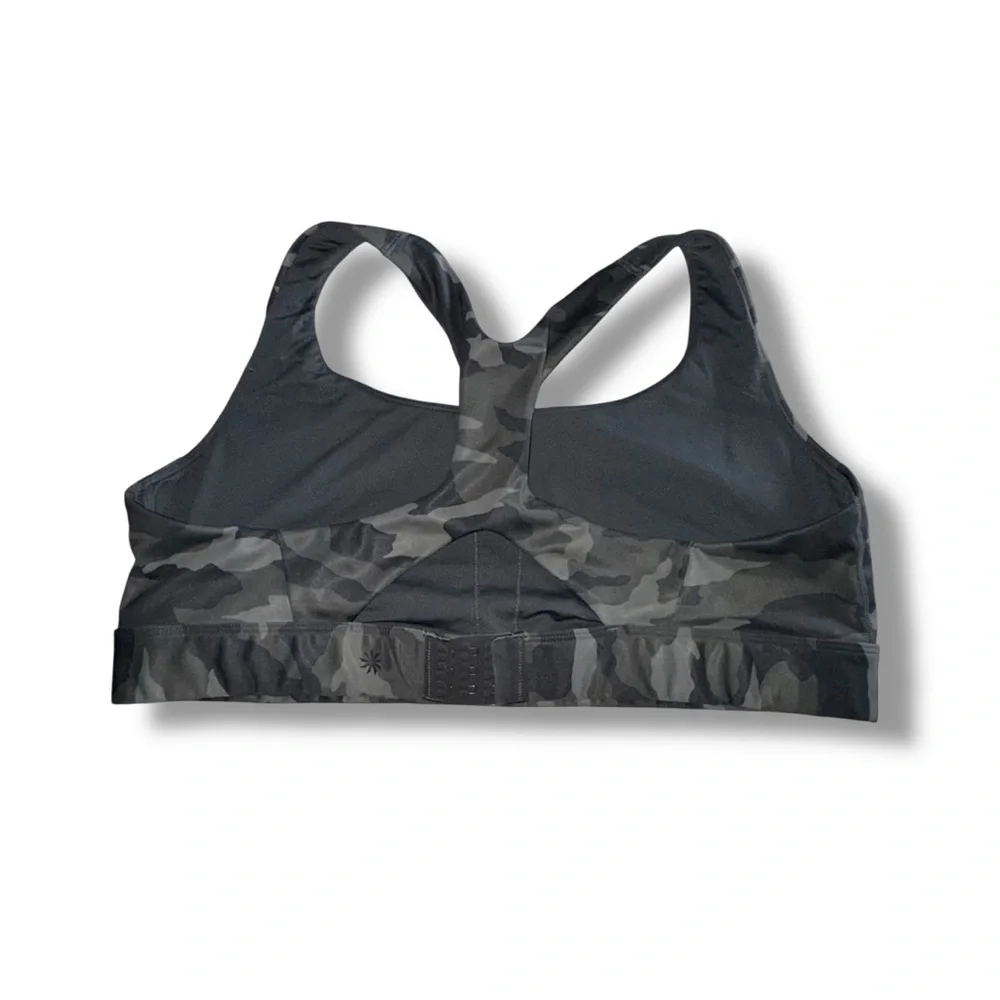 ATHLETA Ultimate Printed Bra D & DD+ | Plus 1X | Olive Camo